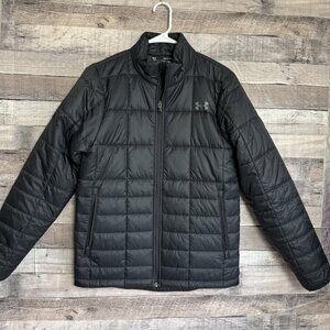 Under Armour Men's Insulated Loose Fit Full Zip Blue Jacket Size Black Small